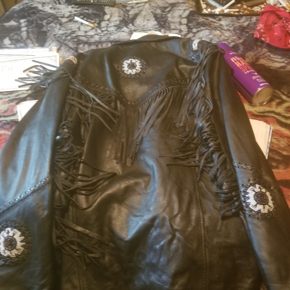 Leather Indian Jacket will consider any reasonable offers - Picture 3 of 4